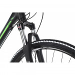 Krossový Bicykel 28 Kands Avangarde Deore 3x9 Octalink HT Hydra. 19" M Čierno-zelený